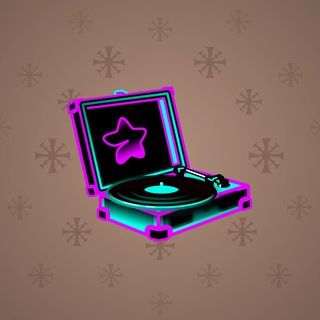 Record Player Acid Neon #17826